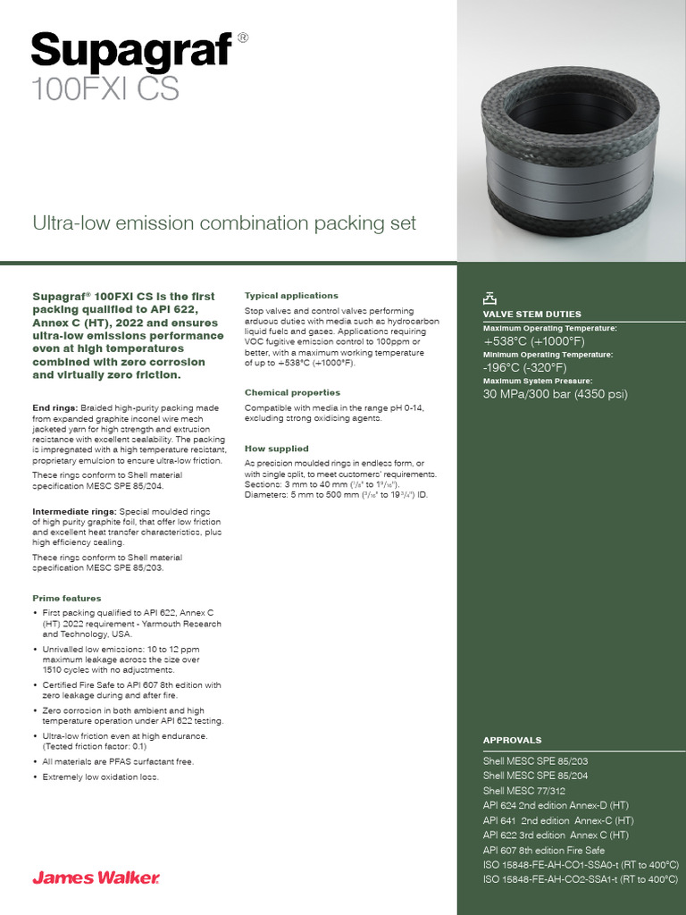 Supagraf 100FXI DS V5 | PDF | Valve | Materials
