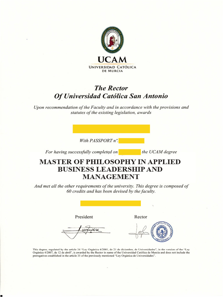 M.Phil sample certificate (1) | PDF