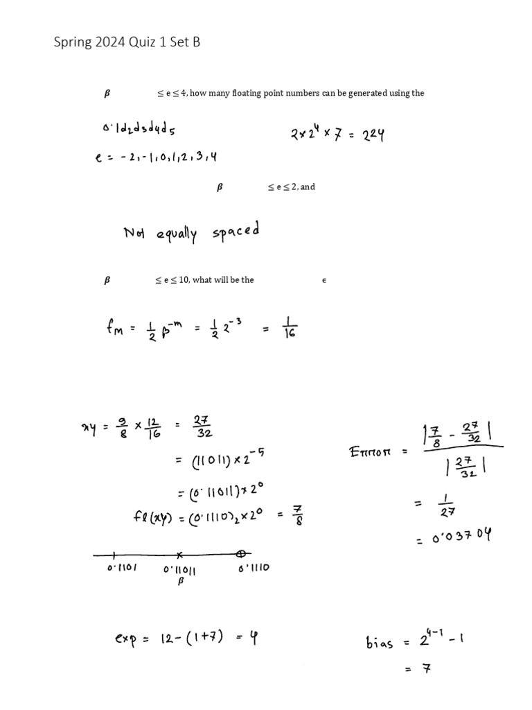 CSE330 Spring 2024 Quiz 1 Set B | PDF