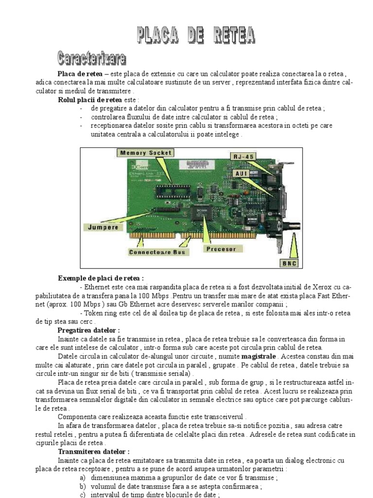 Placa Retea | PDF