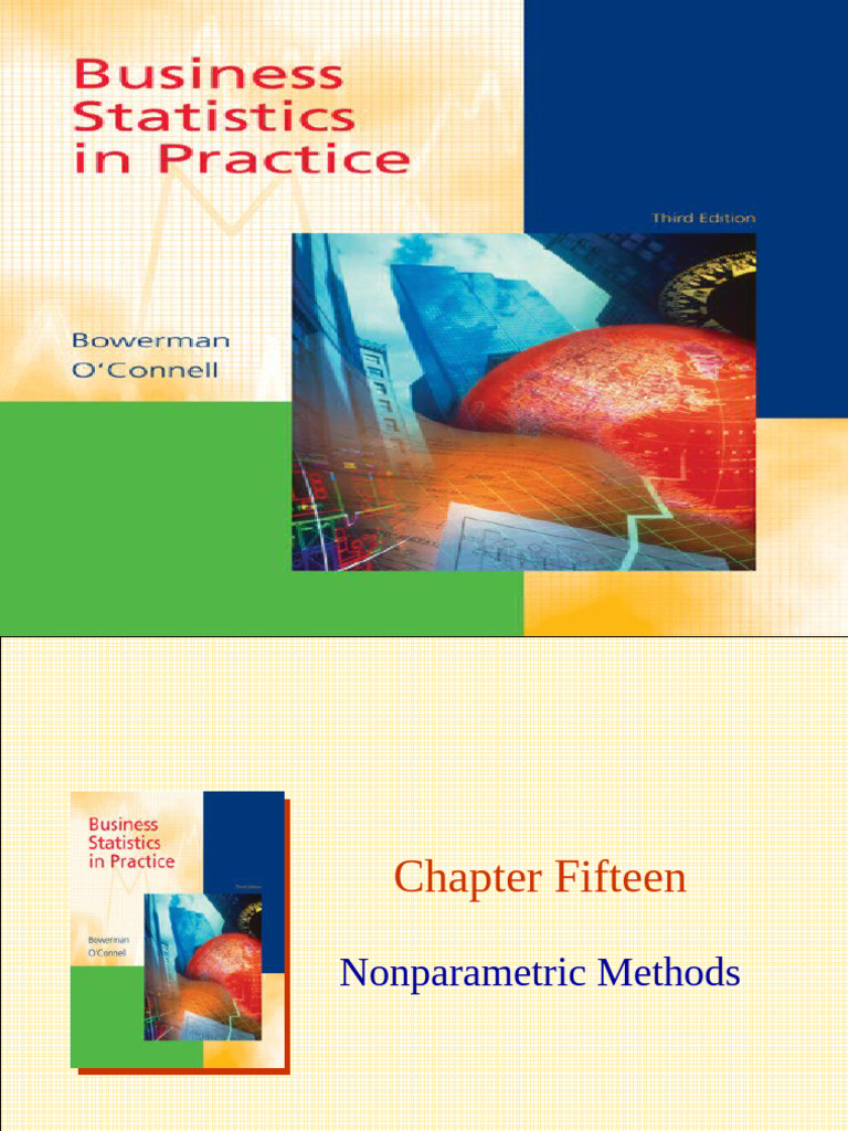 15-Nonparametric Methods Chap015 | PDF | P Value | Mann–Whitney U Test