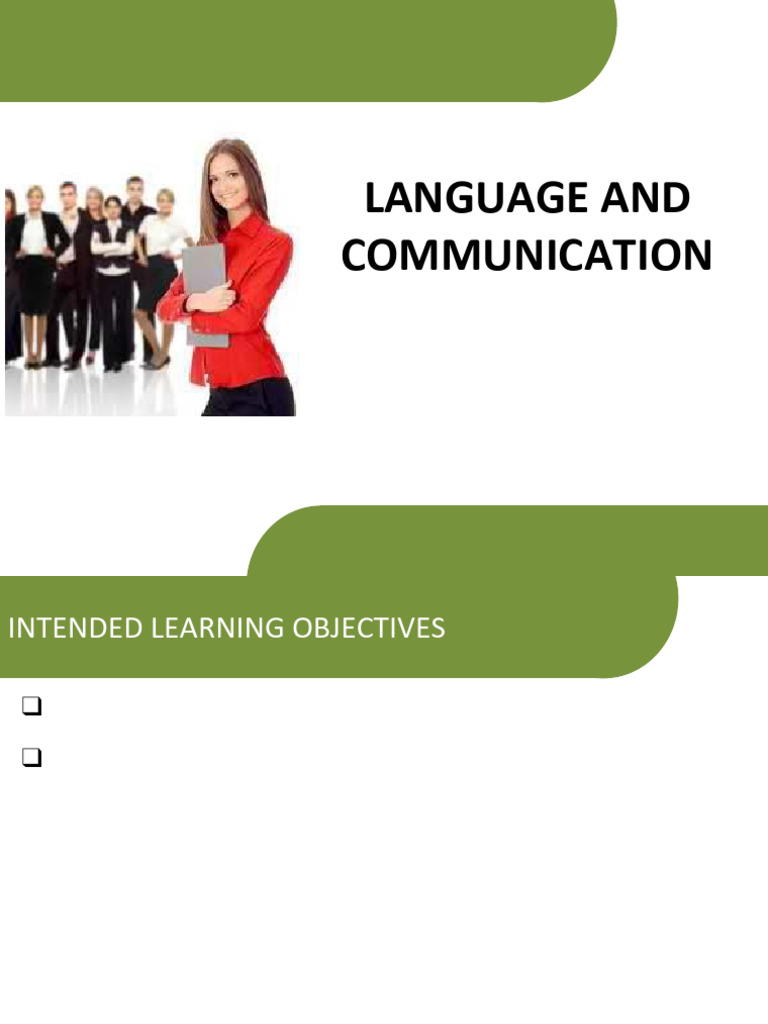Purposive Comm - Lecture 1 & 2 - Language and Communication & Types of ...