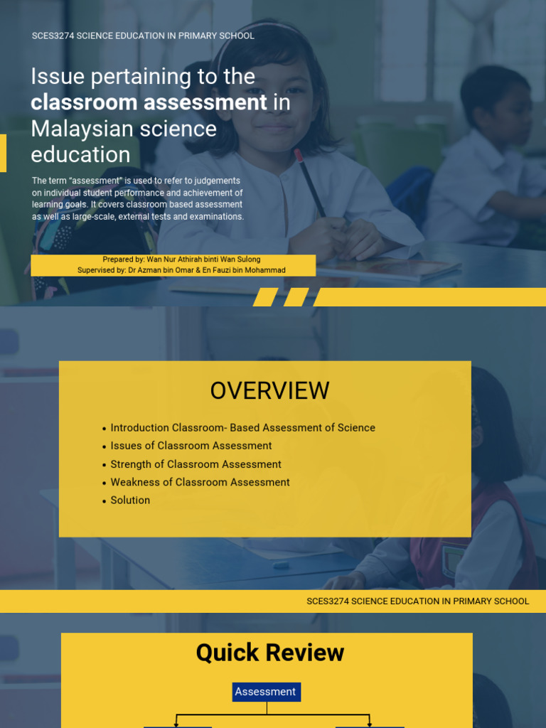 Classroom Assessment in Malaysian Science | PDF | Educational ...