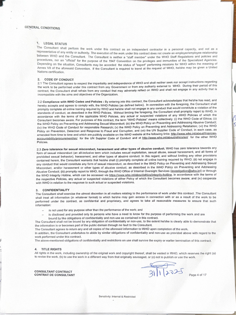 General Conditions | PDF
