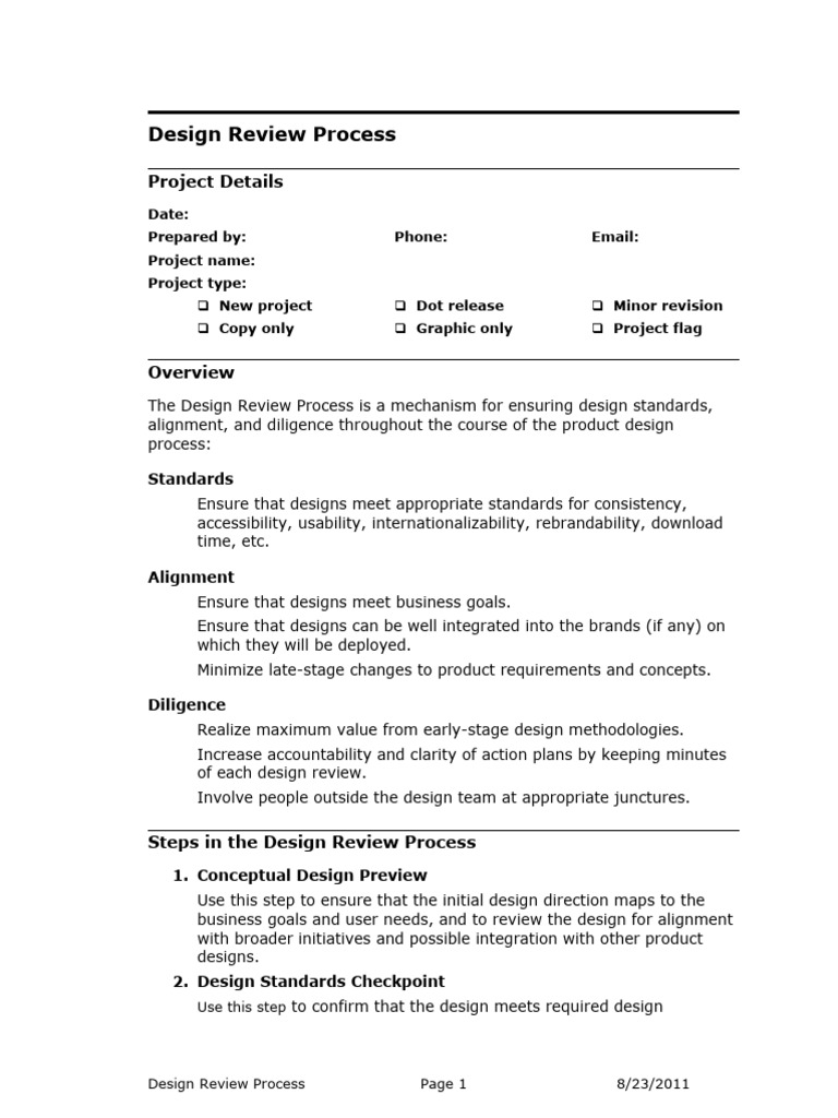 Design Review process | PDF | World Wide Web | Internet & Web