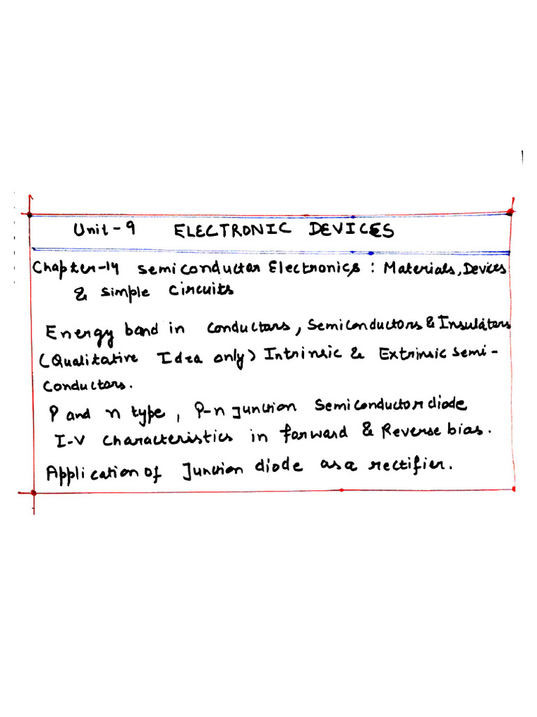 Semiconductor Hand Written Notes-copy | PDF