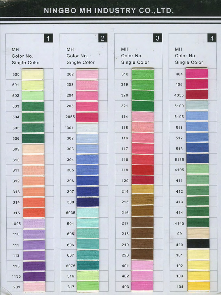 Cotton Embroidery Thread 01 | PDF