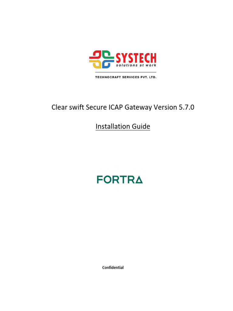 Clearswift Secure ICAP Gateway - Installation, Deployment ...