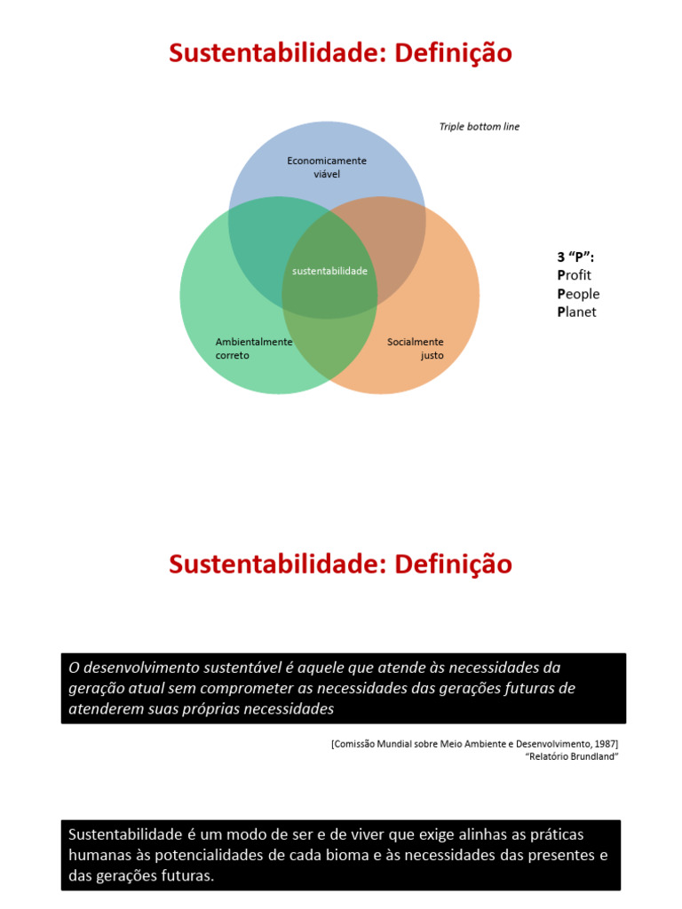 Definição e Práticas de Sustentabilidade | PDF | Sustentabilidade | Brasil