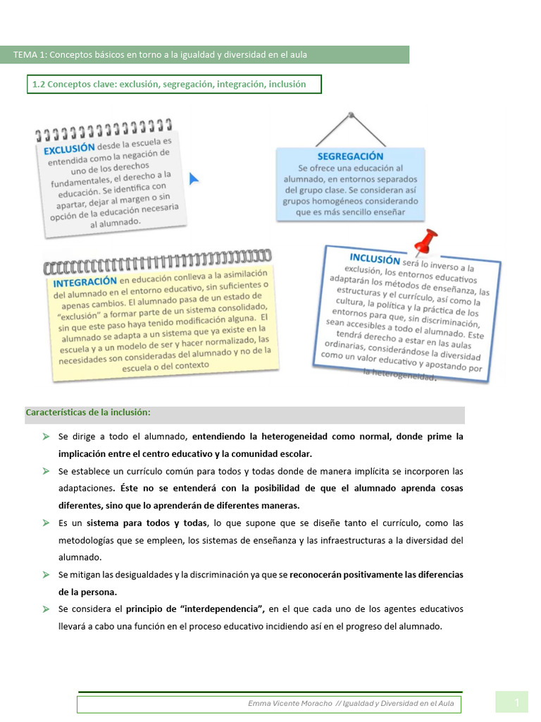 Inclusión y Diversidad en la Educación | PDF | Plan de estudios ...
