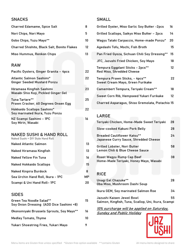 Grand+Menu+-+Updated+7+Dec+2024 | PDF | Sushi | Cooking
