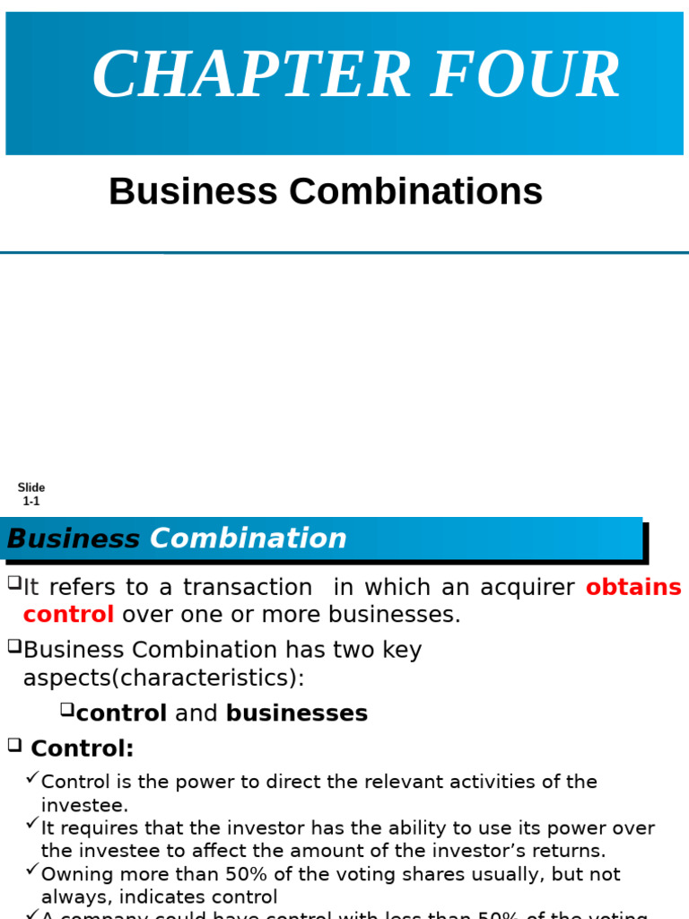 Business Combinations Overview | PDF | Mergers And Acquisitions ...