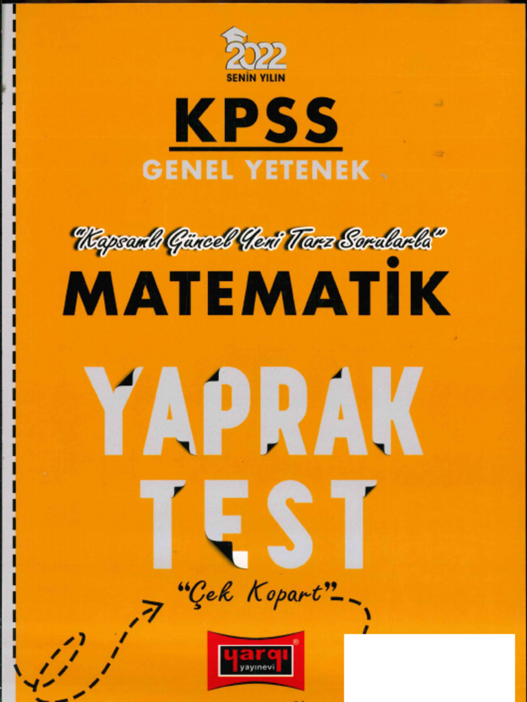 Matematik Yaprak Test KPSS 2022 | PDF