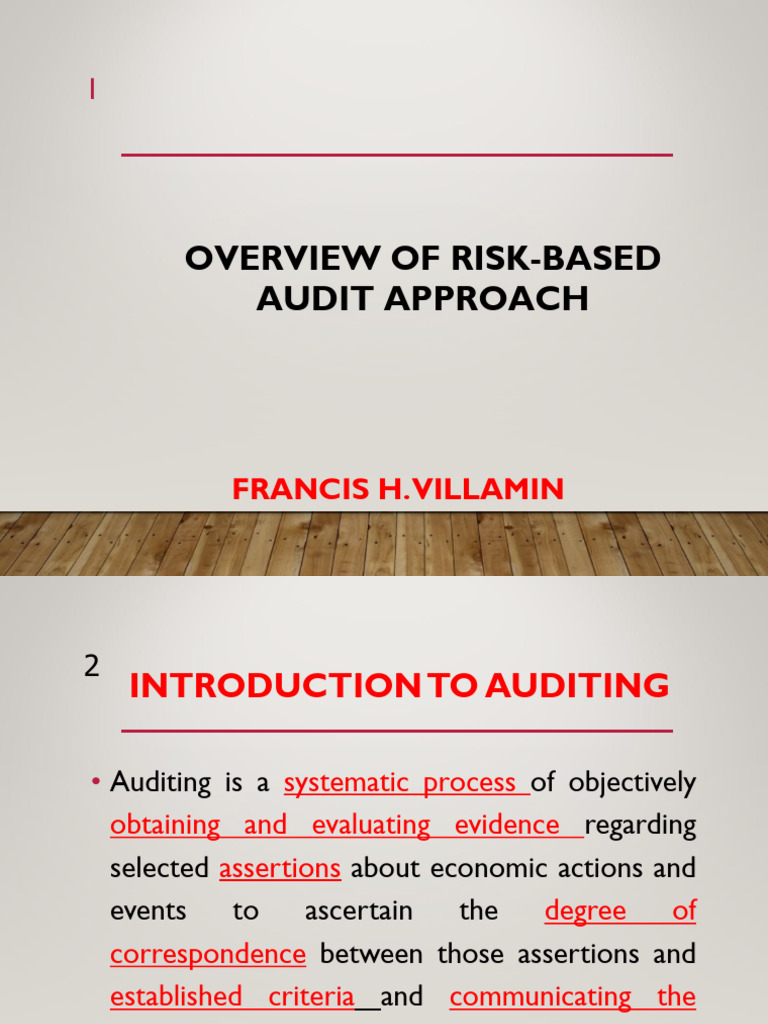 Risk-Based Audit Approach Overview | PDF | Audit | Risk