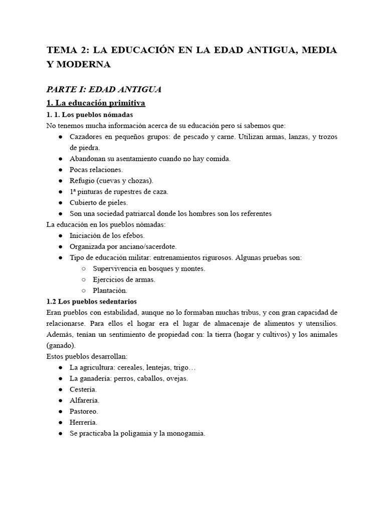 Educación a través de la Historia | PDF | Edades medias | Tora