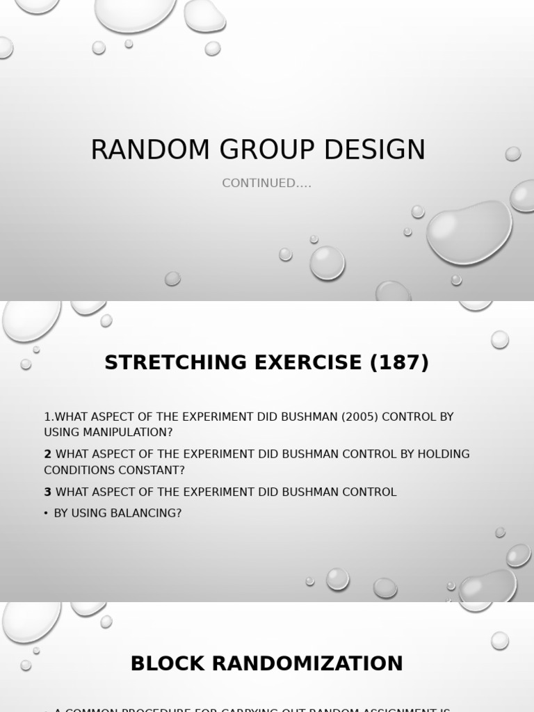 Understanding Block Randomization in Experiments | PDF | Experiment ...