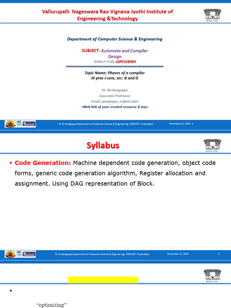 Register Allocation in Compiler Design | PDF | Computer Program ...