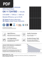 Gokin 610W TOPCon Module Datasheet | PDF | Electrical Engineering ...