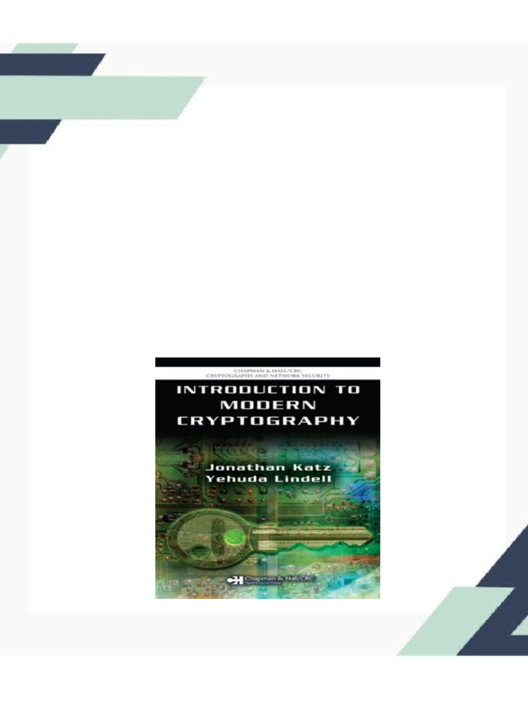 Introduction to Modern Cryptography 2nd edition by Jonathan Katz ...