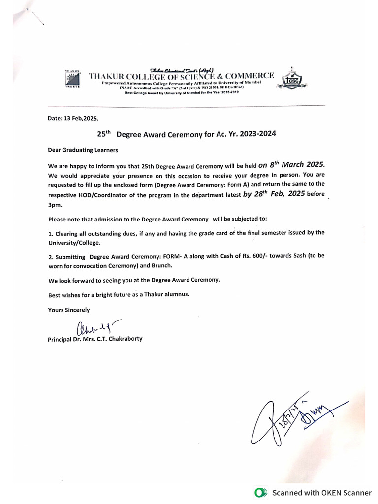 TCSC Convocation 2025 | PDF