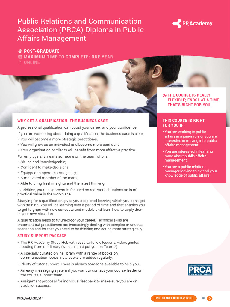 Public Relations Course Syllabus
