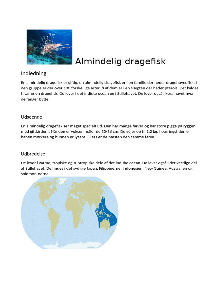Almindelig Dragefisk | PDF