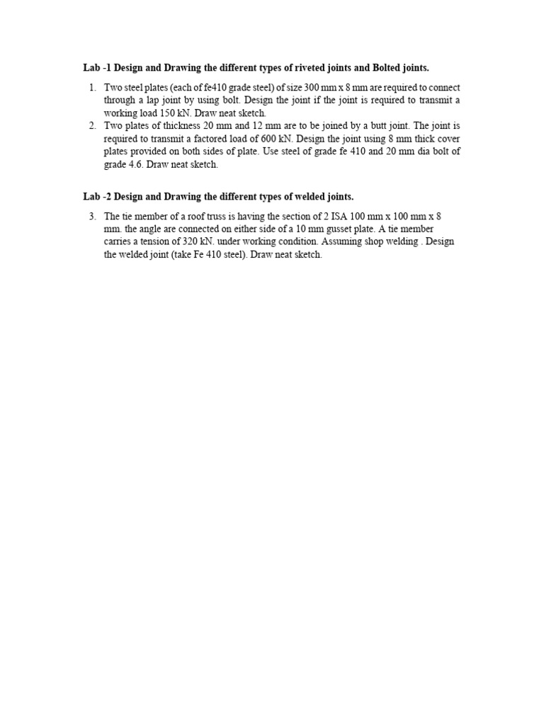 5th Sem Steel Lab | PDF