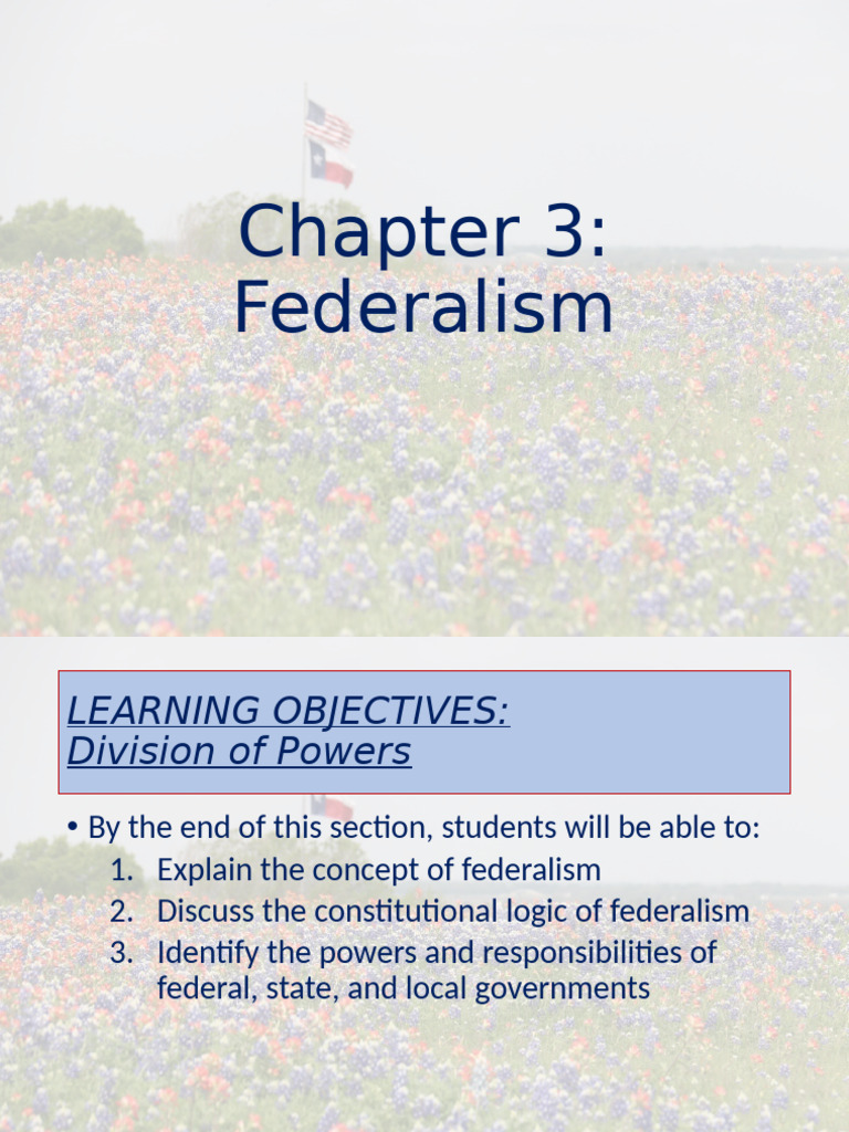 Understanding Federalism: Powers & Evolution | PDF | Federalism | Law ...