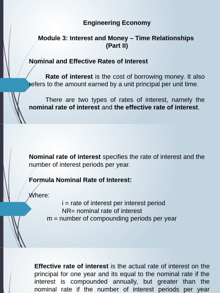 Understanding Nominal and Effective Interest Rates | PDF | Interest ...