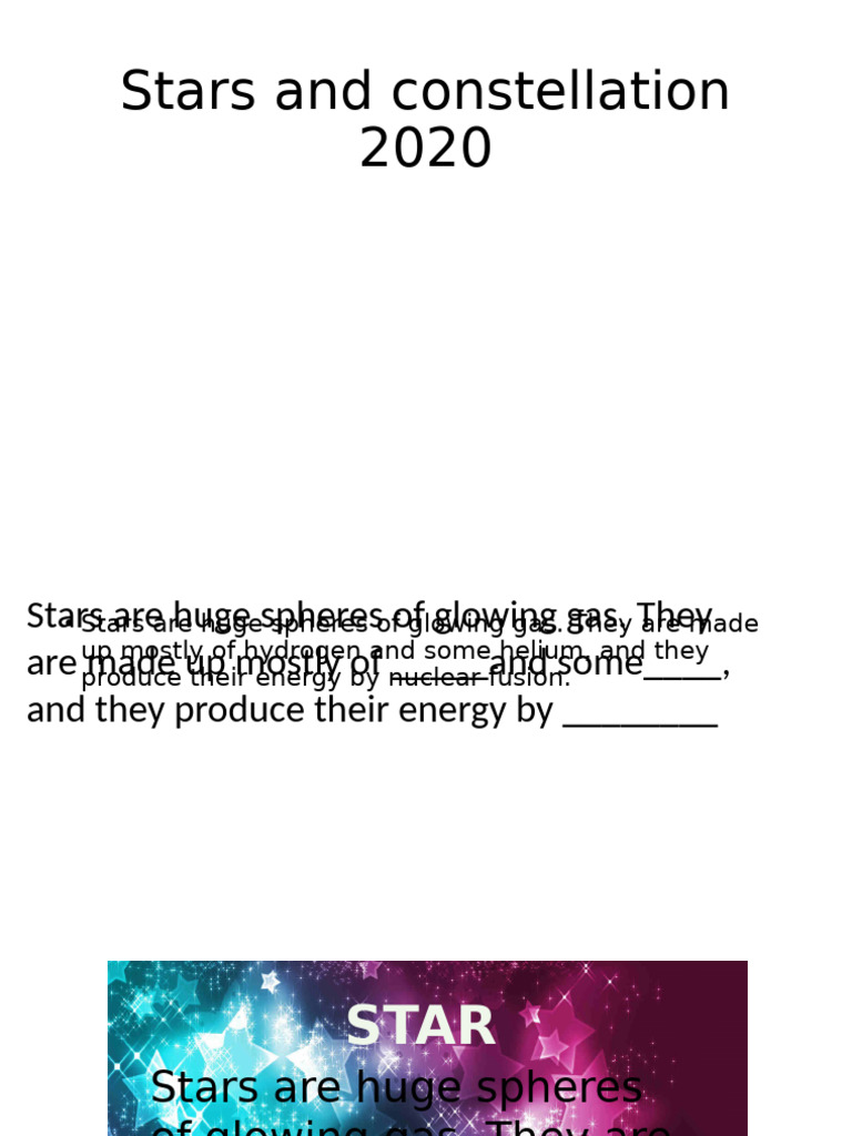 Stars and Constellation | PDF | Stars | Apparent Magnitude