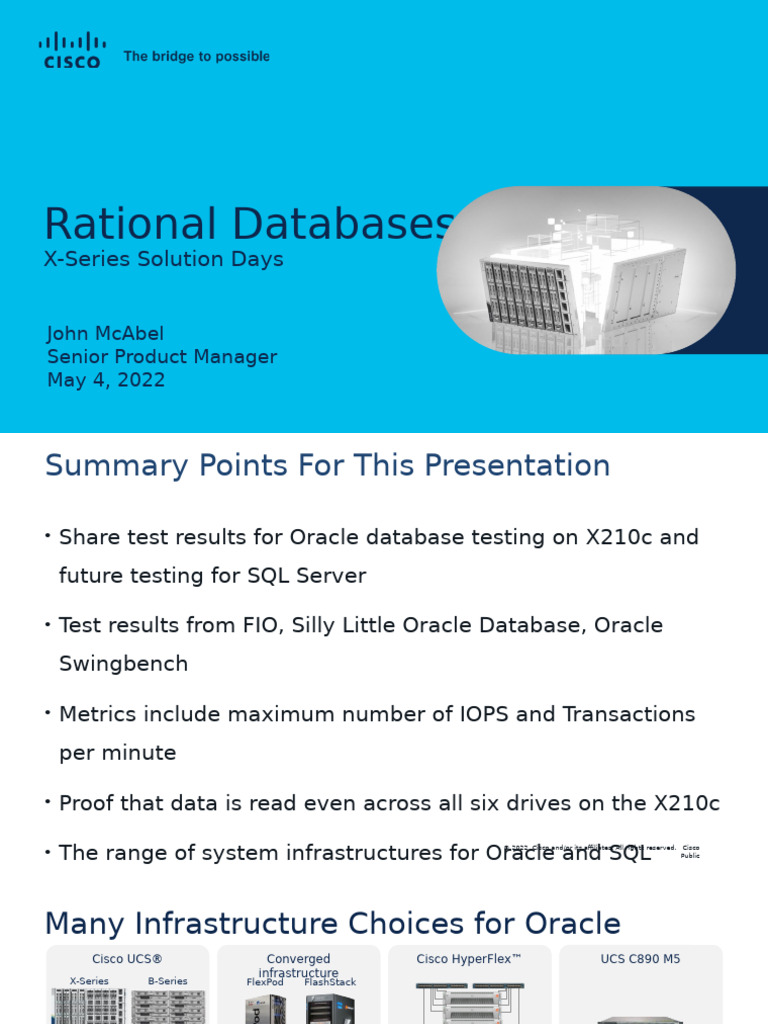 Ucsx Rack Rational Databases | PDF | Scalability | Databases