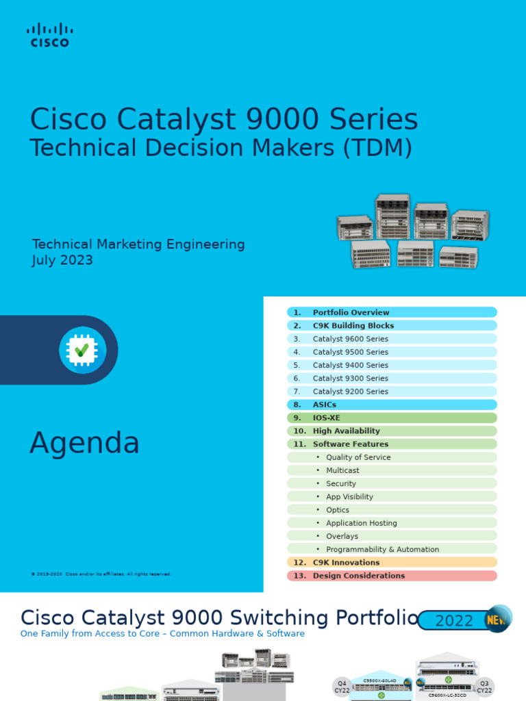 Catalyst 9000 Switching - Family TDM | PDF | Kernel (Operating System ...