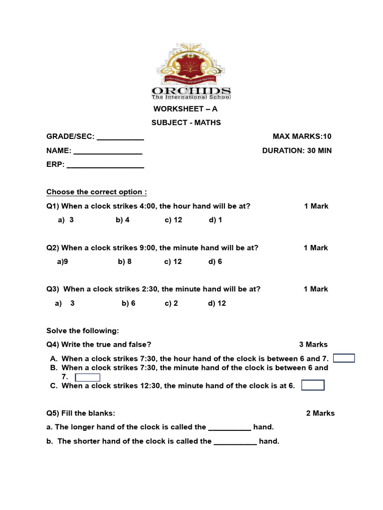 Practice Worksheet Set A | PDF