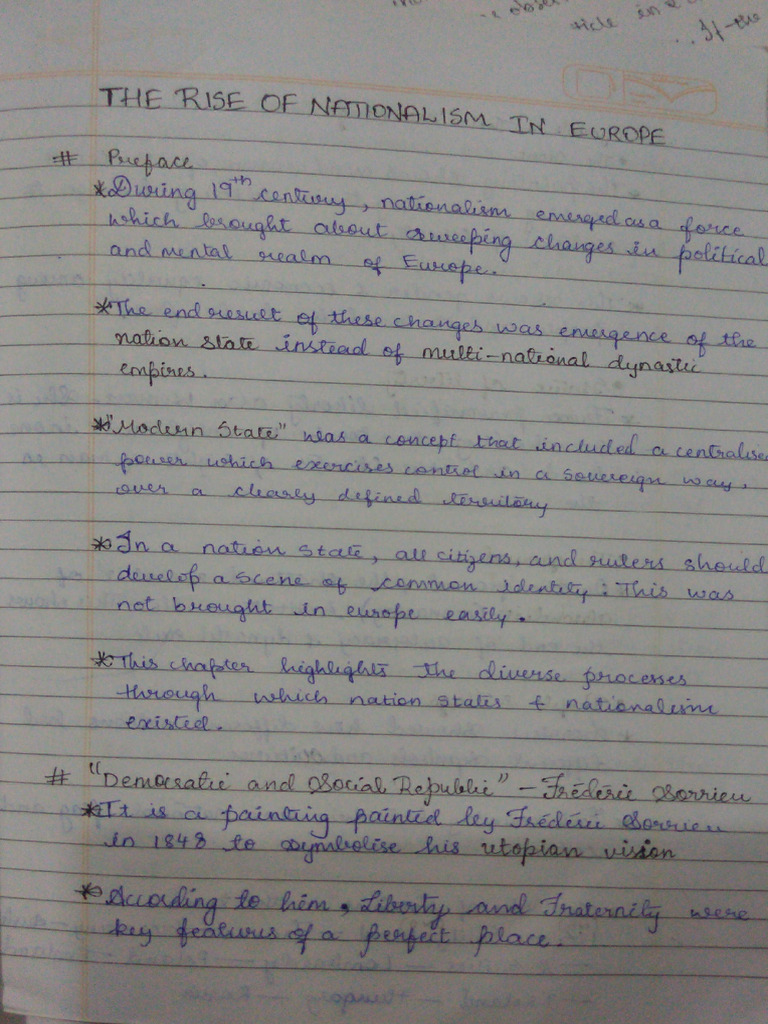 Nationalism Notes Rtyu | PDF