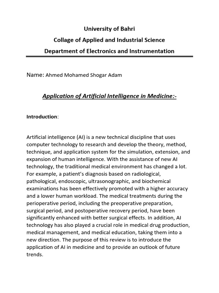 AI Advancements in Medical Diagnosis | PDF | Medical Ultrasound | Radiology