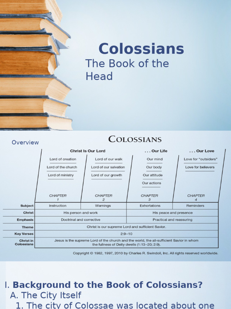 NT Colossians | PDF | Epistle To The Colossians | Religious Belief And ...