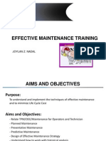 Effective Maintenance Training for Planned Maintenance