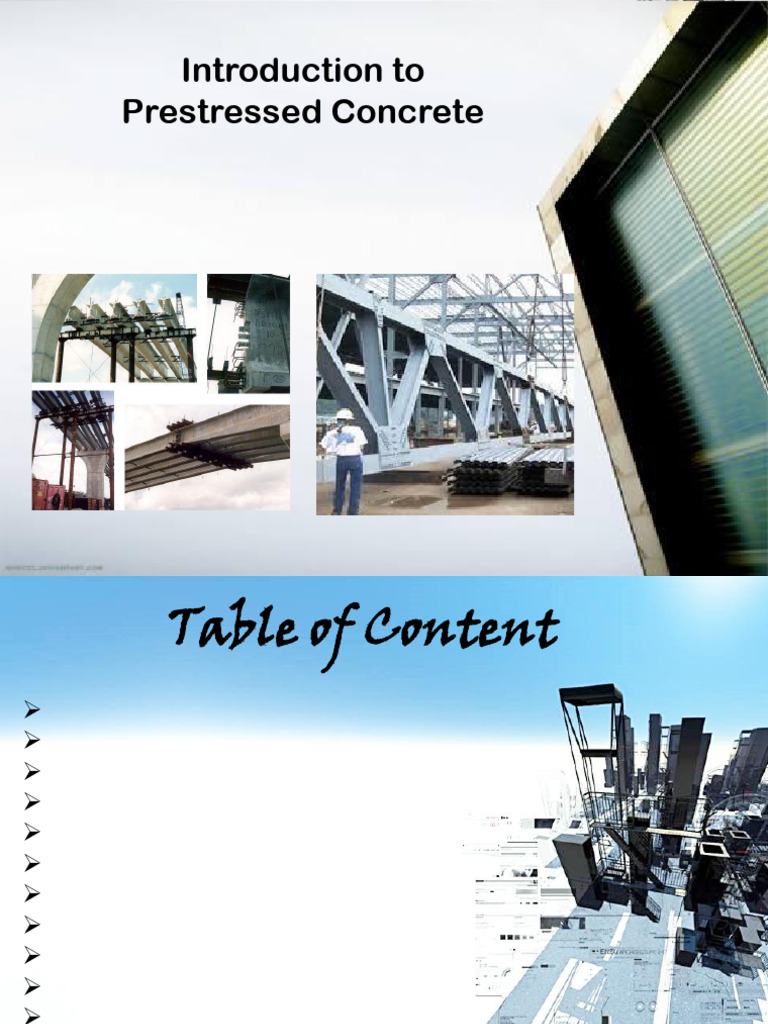 Overview of Prestressed Concrete | PDF | Prestressed Concrete | Concrete