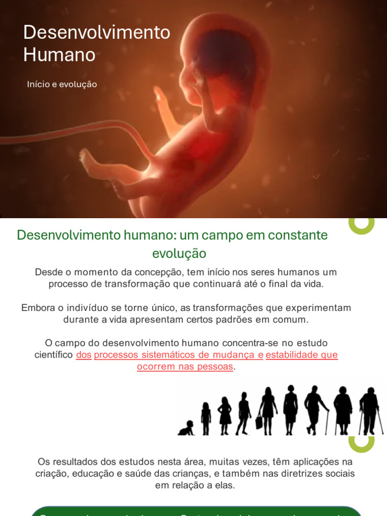 Estudo do Desenvolvimento Humano | PDF | Família | Vida