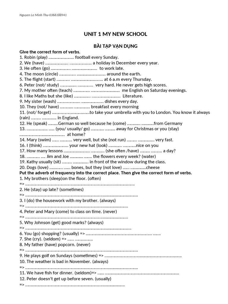 UNIT 1 MY NEW SCHOOL Global | PDF | Classroom