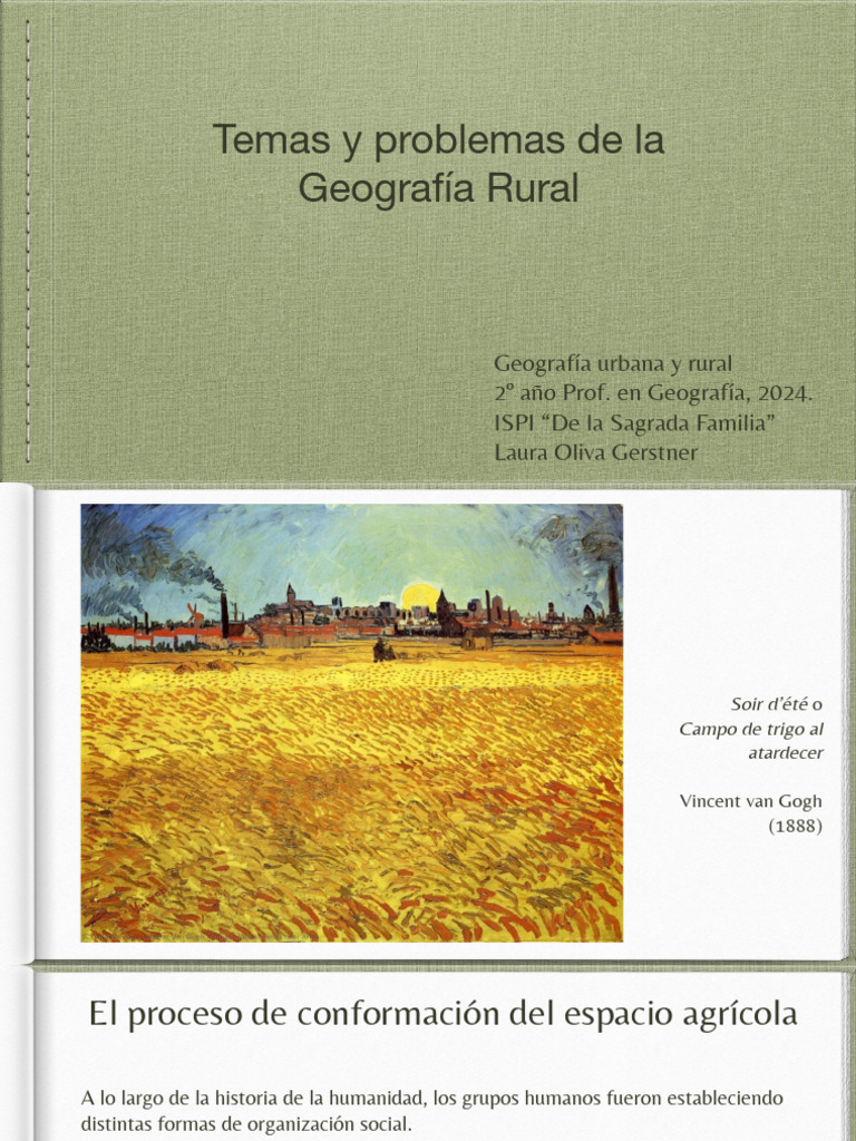 Temas y Problemas de La Geografía Rural | PDF | Agricultura | Área rural