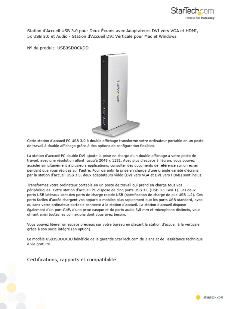 Téléchargement | PDF | USB | HDMI