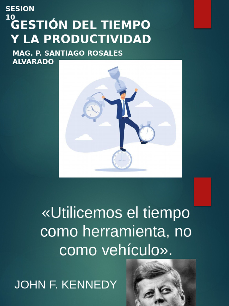 Sesion 10 - Gestion Del Tiempo y La Productividad | PDF | Planificación