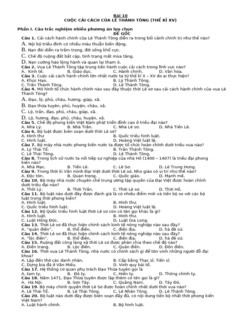 Bài 10 - L P 11 - THPT Phan B I Châu | PDF