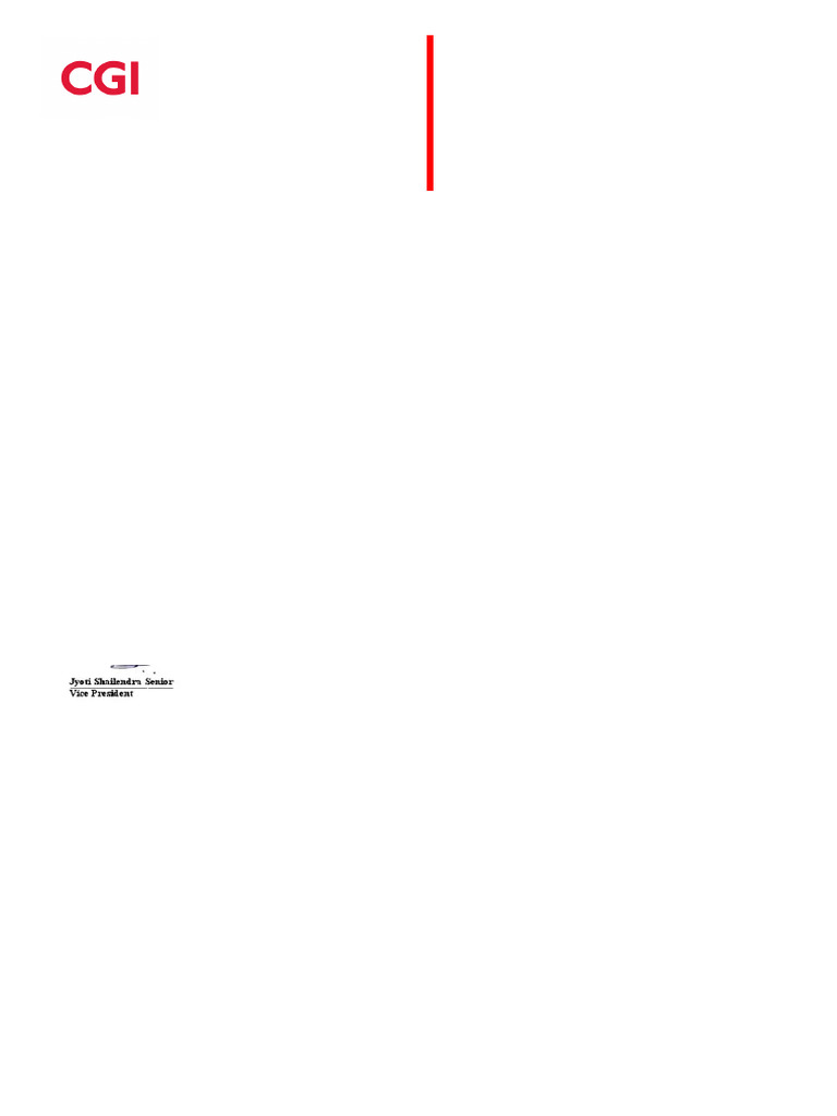 CGI Offer Letter for SOC Analyst | PDF