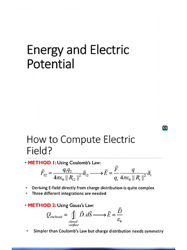 Energy and Potential | PDF