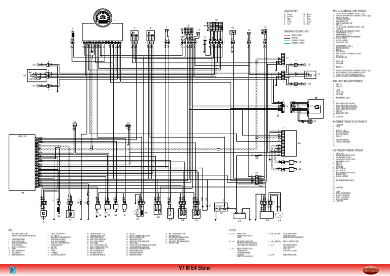 Wiring - Diagram - v7 III E4 Stone | PDF | Anti Lock Braking System