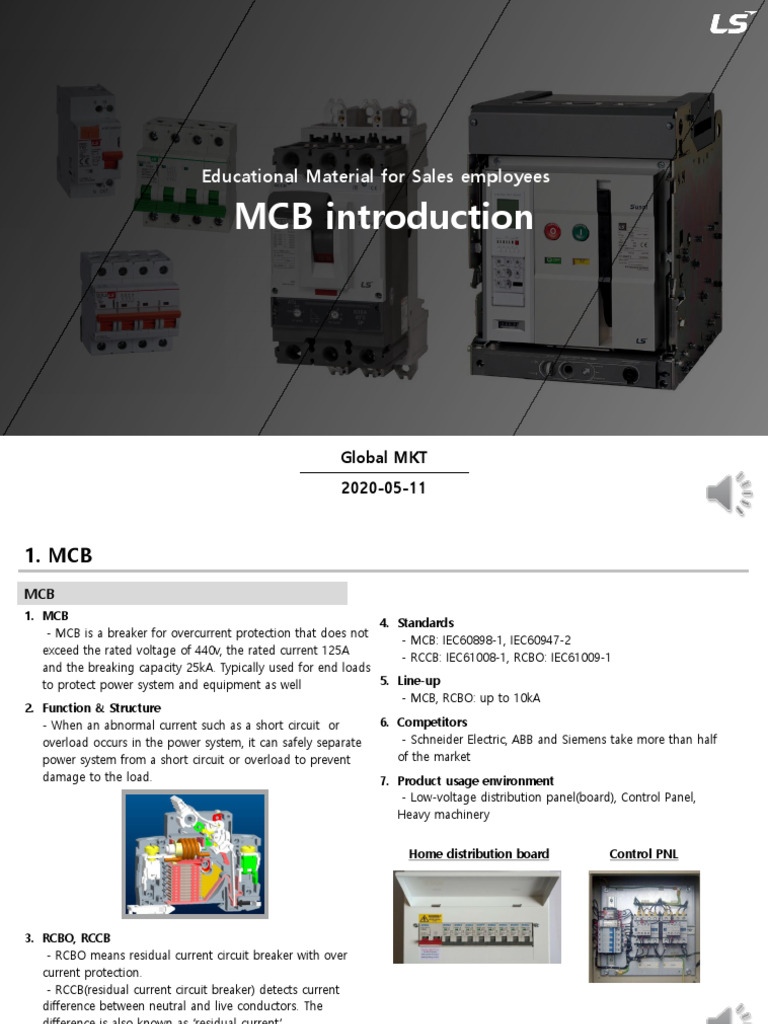 MCB and RCBO Overview for Sales Teams | PDF | Electrical Equipment ...