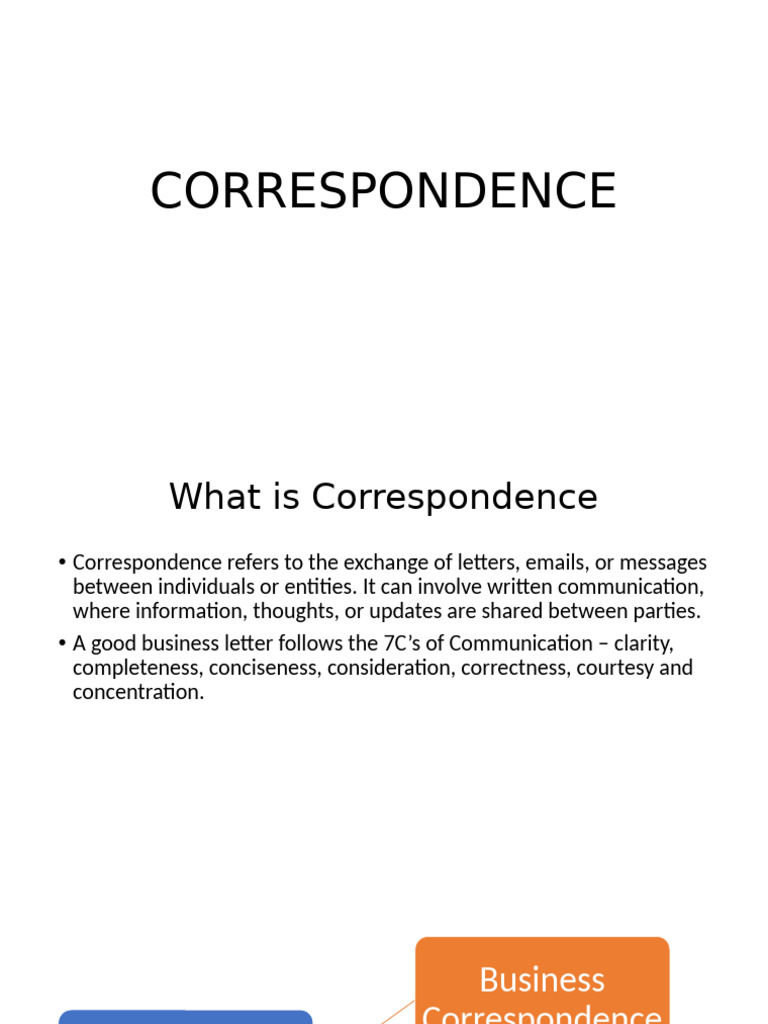 Fresh Look at Understanding Business Correspondence Types Pdf Memorandum