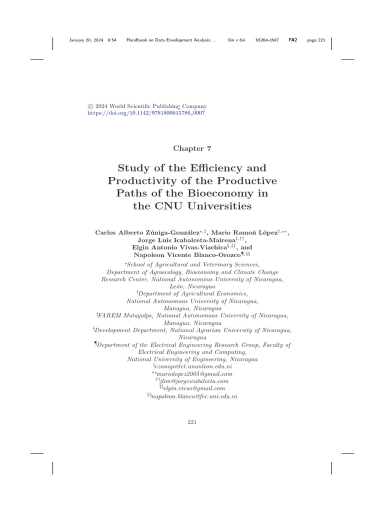 HandbookDEA - Chapter 7pdf | PDF | Business Economics | Production And ...